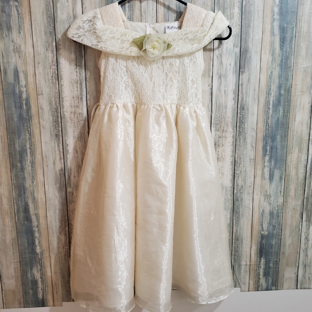 Vintage Ivory Flowergirl Dress